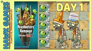 Plants vs Zombies 2 Peashooters' Rampage Ancient Egypt Day 1