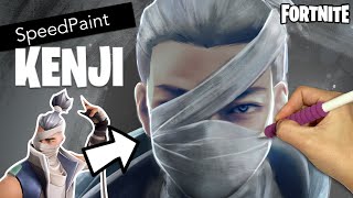 KENJI SpeedPaint | How to Draw Fortnite KENJI | iPad Pro Drawing with Procreate