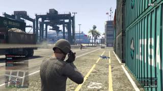 PS4: GTA 5 Online перестрелка Морской вокзал командный бой