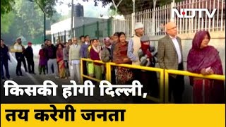 Delhi Election 2020: कड़ी सुरक्षा के बीच दिल्ली विधानसभा की 70 सीटों पर मतदान जारी | NDTV India LIVE