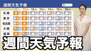 【週間天気予報】台風12号接近で沖縄は荒天に警戒　彼岸前にかけて残暑続く