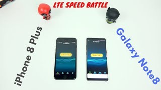 iPhone 8 Plus vs Galaxy Note 8: LTE Speed Battle!