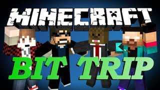 BRAND NEW Minecraft Bit Trip Parkour Minigame w/ BajanCanadian, SSundee, and NoahCraftFTW