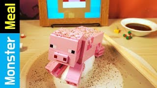 EATING MINECRAFT SUSHI!! | Monster Meal ASMR Sounds | Kluna Tik Style