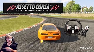 Мега Попытка Дрифта на Toyota Supra Drift|Assetto Corsa на руле Logitech G27