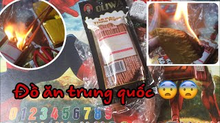 Thử ngâm nước và đốt các loại đồ ăn Trung Quốc sẽ NTN ?