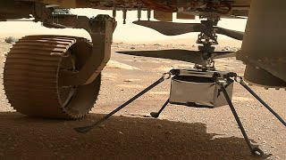 Helicopter Ingenuity is one step away from Mars’s soil (landing legs unlocked)