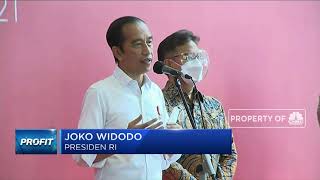 Jokowi Tinjau Vaksinasi Pelaku Pasar Modal & Perbankan
