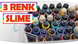 3 Renk Slime Challenge - 3 colors slime challenge - İSTEK VİDEO - Fenomen Tv