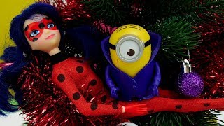 Видео для девочек - Леди Баг встречает Новый год с Миньонами