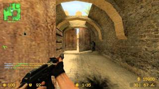 Убил всех в слепую в Counter Strike Source