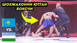 Шохжахон Эргашовни Ютган Боксчи ММАда Нокаут Қилди | Мухиддин Мамажонов