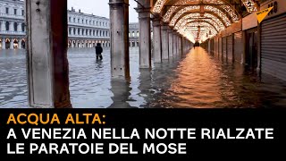 Acqua Alta: a Venezia nella notte rialzate le paratoie del Mose