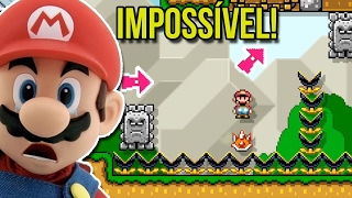 ESSA FASE É IMPOSSÍVEL E O CRIADOR É O CAPETA! – Super Mario Maker IMPOSSÍVEL