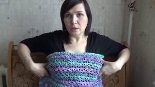 Как связать тунику крючком . (Tunic or swimsuit cover crochet )