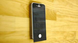 iPhone4S用「3M プライバシースクリーンプロテクター 」の見え方