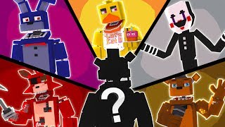 A FUSÃO DE ANIMATRONICS no MINECRAFT!!! (FIVE NIGHTS AT FREDDY'S)