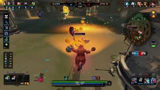 Smite : Bacchus testing out the New (Bearly Buzzed) skin. Making friends with enemy teammates?