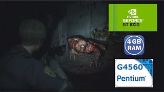 Resident Evil 2 : Teste de Desempenho G4560 4 GB RAM NVIDIA GT1030 GDDR5