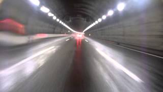 東名高速道路　(足柄SA～秦野中井IC)　雨　バイク ツーリング　VTR250　車載動画