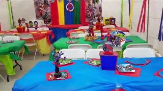FIESTA AVENGER /VENGADORES EN EL  PATIO DE TU CASA.