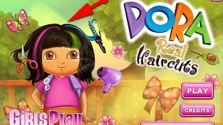 NEW Game Play Dora Real Haircut gaming for girls and Boys 2017 - Colored Hair Cut