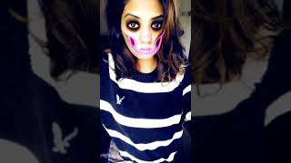 Nice girl attached her mouth