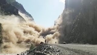 Подрыв скалы в Дагестане
