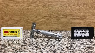 Blade Comparison video/ Feather Vs Wilkinson Sword in the Merkur 34c HD