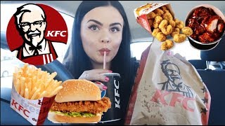 KFC MUKBANG DRIVE THRU | BBQ SOUTHERN BITES + DRAMA TIPS
