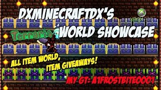 Terraria All item World Showcase Xbox 360 | dxminecraftdx