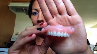 How my dentures look with Densurefit and gum healing update.?❤️