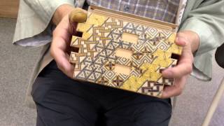 Japanese puzzle box 72steps with secret compartment Koyosegi 秘密箱７２＋１回仕掛け　小寄木