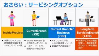 Windows 10 の 3 つのサービシングオプションのおさらい