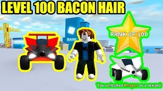 BACON HAIR GETS RANK 100 and REAPER VEHICLE | Roblox Mad City