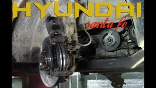 Hyundai Santa Fe 2002 2.7 V6 4x4 - диски и колодки перед