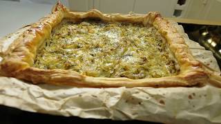 Пирог с судаком и капустой. Выпечка. Русские пироги.