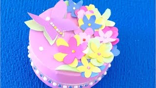 DIY. Подарок своими руками♡ Коробочка с бабочкам на день рождения♡