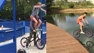 Прыжок в воду на BMX ~ В двоем на BMXE