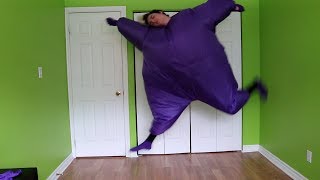 dancing to k-pop songs in a fat suit