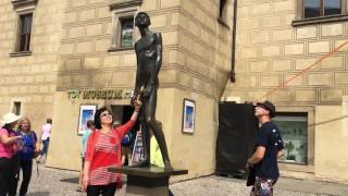AMILY MONRO|Прикольная статуя голого мальчика в Праге. Просмотр видео помагает забеременеть