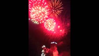 Feuerwerk - Hafenfest Treptow in Flammen 2012, Berlin