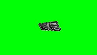3D Like Metal Text Rotation Free Green Screen Video