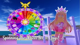Spinning The Wheel In Royale High For 30 Days!