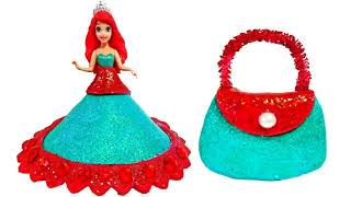 Diy Play Doh Sparkle Barbie Fidget Spinner Disney Princess Замороженные Elsa Crown Моделирование Гл