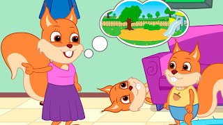 Famille d'Écureuil - Cour De Récréation Animé 2023 en Français