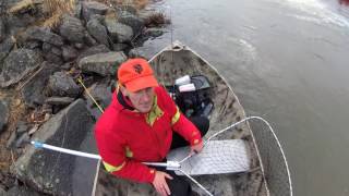 Steelhead fishing Clearwater River Orofino Idaho February 2017