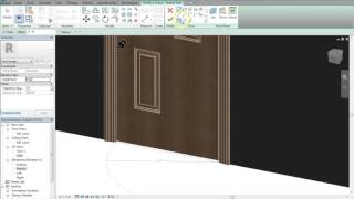 REVIT FAMILY CREATION - 6 PANEL WOOD DOOR WITH FRAME