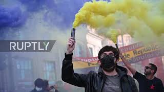 Spain: Hundreds rally in favour of republic on Constitution Day