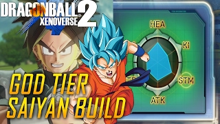 ULTIMATE GOD TIER SAIYAN BUILD | DRAGON BALL XENOVERSE 2 | OP HYBRID